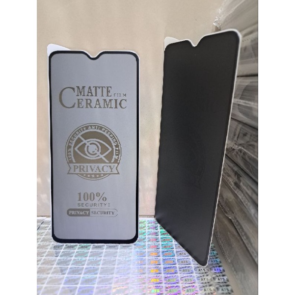 TG Anti gores ceramic matte privacy anti spy Oppo R17 Pro