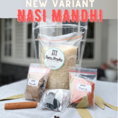 

Nasi Mandhi|Beras Basmati 1kg dengan Bumbu Nasi Mandhi