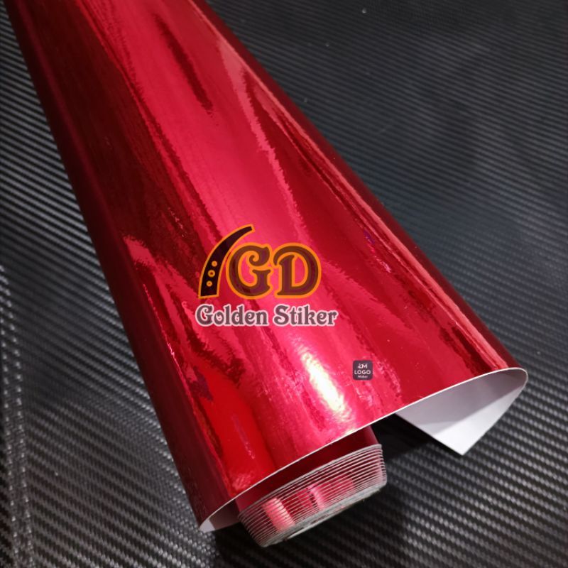 Stiker Merah Metalik Chrome Skotlet Merah Metalik Chrome Stiker Skolet Motor Stiker Skotlet Metalik 