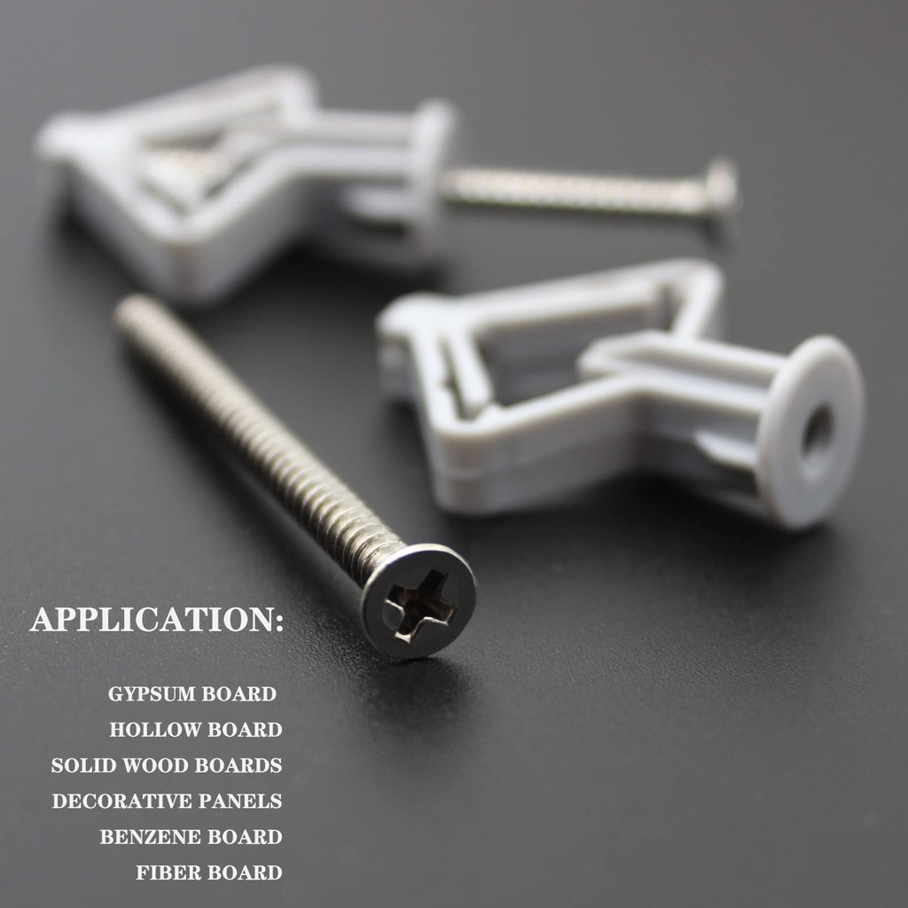 50pcs Toggle Gypsum/Pengunci Sekrup Gypsum/Pengencang Skrup Gypsum/Butterfly Expansion Bolt