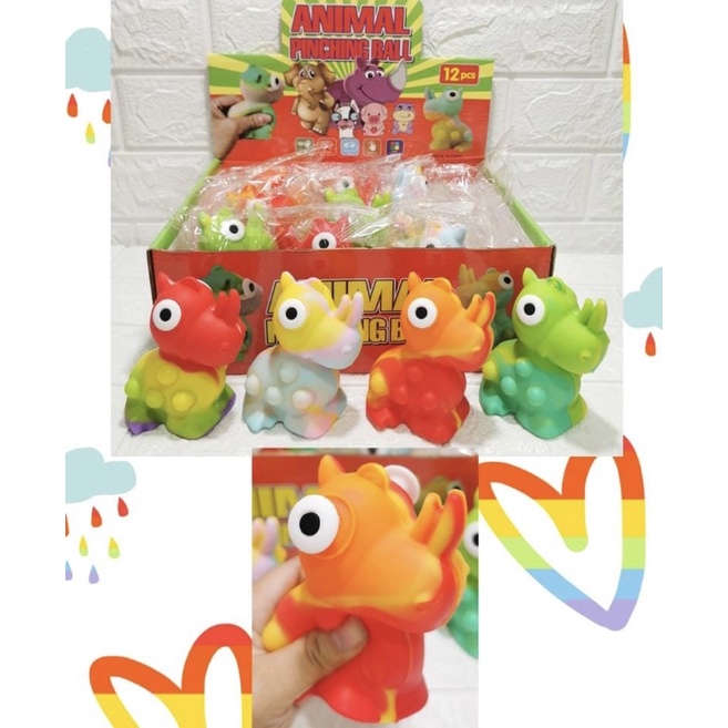 Squeeze ball lampu kuda nil / Squeeze ball lampu dinosaurus