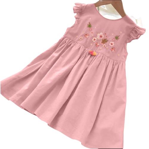 Diskon  Kalila Fiore Dress Baju Anak Perempuan Umur 2 - 6 Tahun Bahan Katun