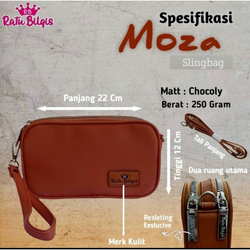 MOZA BAG MATT: CHOCOLY (WATERPROOF)