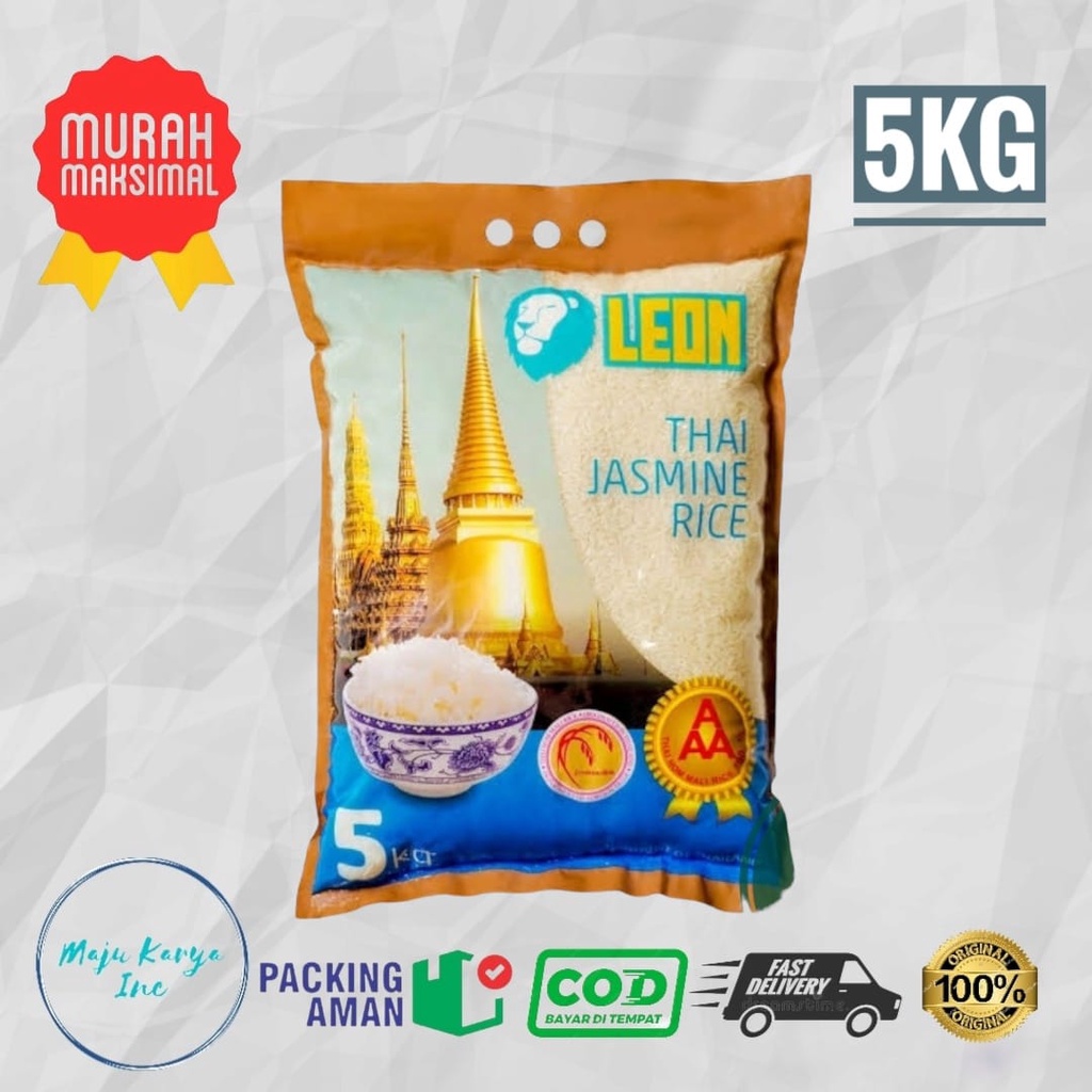 Beras Leon Thailand Jasmine Rice 5 Kg