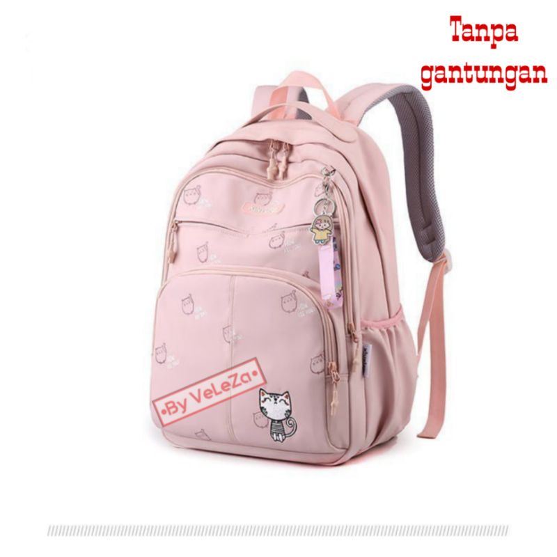 Tas Ransel Anak Canvas VeLeZa Free Botol minum - Tas Ransel Anak - Tas Anak