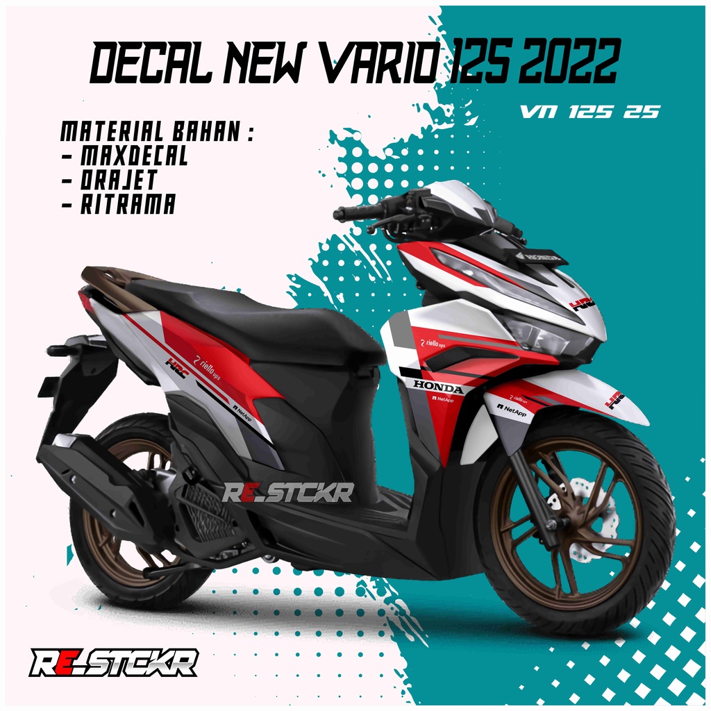 Decal new vario 125 2022 design 25 vario 125 new 2022