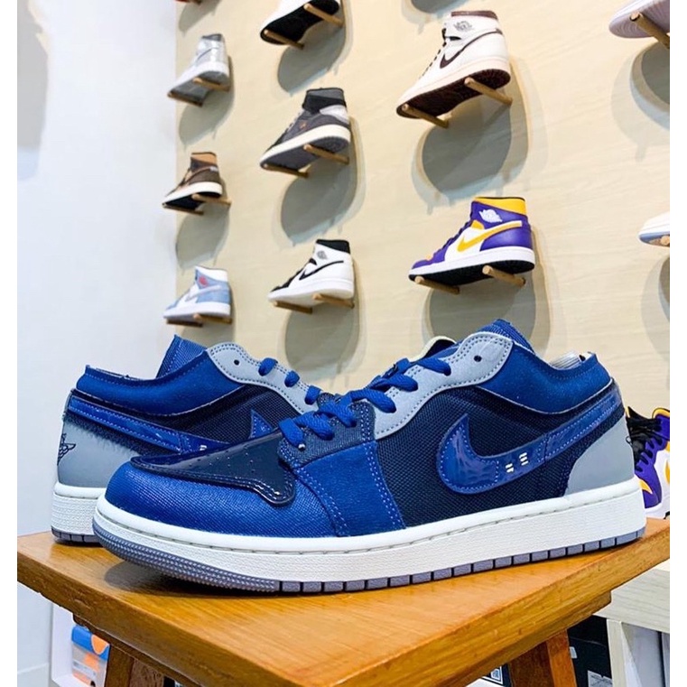 Air Jordan 1 Low SE Craft Obsidian Resmi Original
