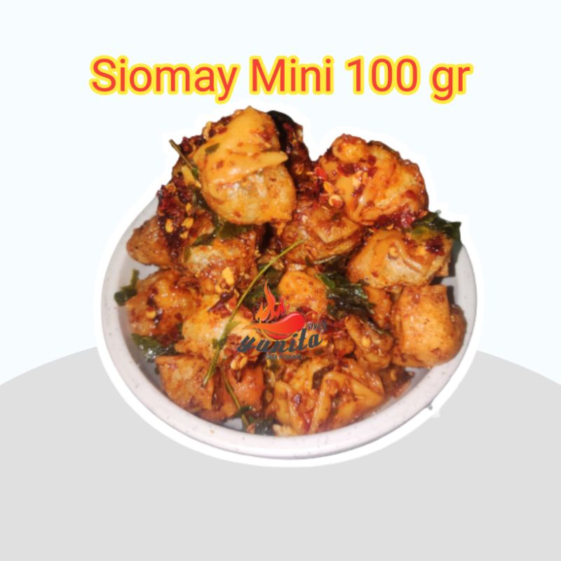 Siomay mini kering bumbu pedas daun jeruk netto 100gr