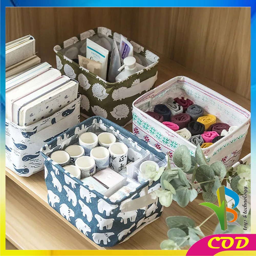 RB-C474 Desktop Storage Box Keranjang Penyimpanan Serbaguna / Tempat Perlengkapan Rumah Mini Box Organizer Multifungsi