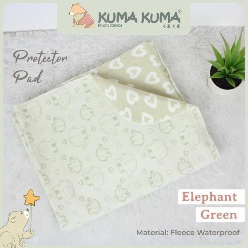 Kuma Kuma Protector Pad Perlak Ompol Bayi Alas Kasur Stroller Premium Sangat HALUS Anti Alergi Sensitif Skin