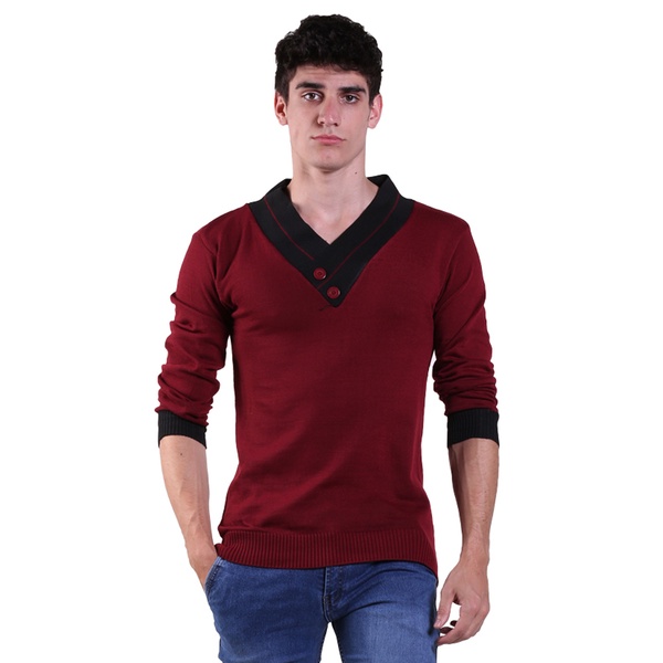 Sweater Pria Modern Rajut Kombinasi Warna – SWE 640