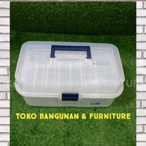 Terbaru Tool box bertingkat plastik transparan Limited