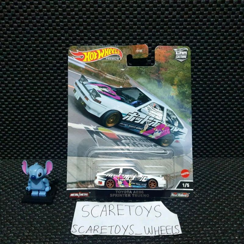 Hot Wheels Hotwheels mountain drifters Toyota ae86 sprinter trueno mountain drifters premium car cul