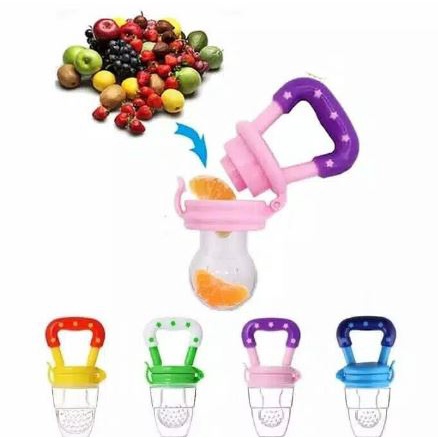 Empeng Dot Buah Anak Bayi Baby Fruit Feeder Rattle Teether E001