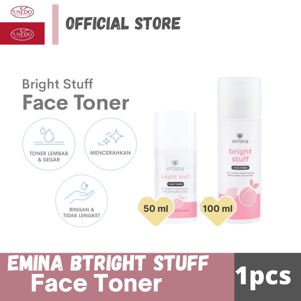 Emina Bright Stuff Face Toner- Toner Wajah Glowing Anti Kusam