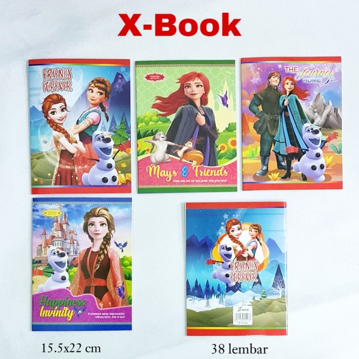 

PRO Buku Tulis X-Book Kwarto isi 38(10bk)/ Buku Catatan/ Buku - CEWEK