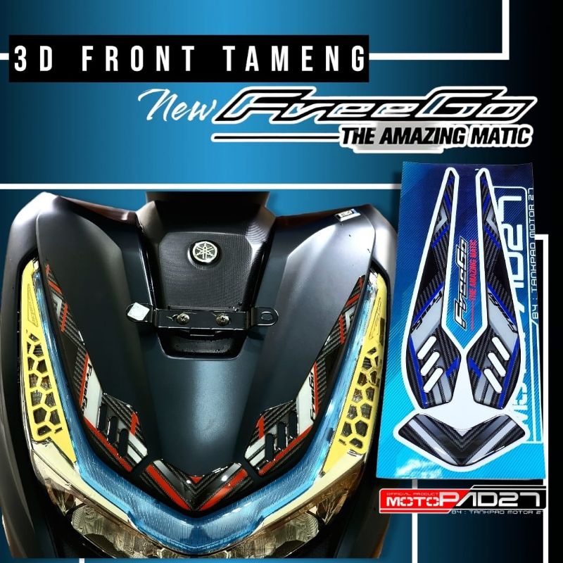 Stiker Freego 125 new stiker resin timbul alis lampu depan Yamaha Freego 125 2022