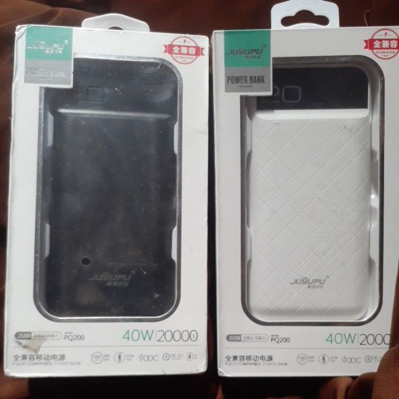 ESSAGER / KIVEE/BASIKE Power bank 20000 mah Powerbank White LED Display Original 100% Garansi 1