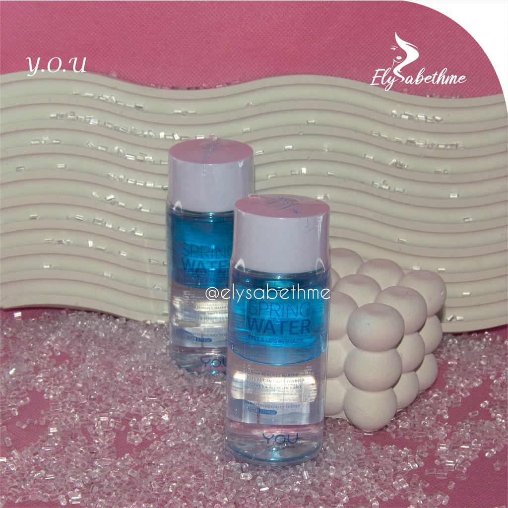 ✿ELYSABETHME✿ Y.O.U eyes and lips remover pembersih makeup eyeshadow lipstick sekali usap mudah