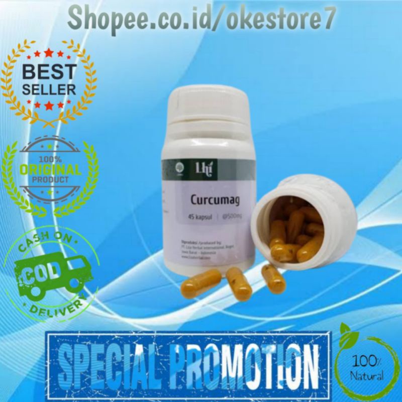 Obat Maag - Curcumag Asli Untuk Obat Lambung Dan Usus - Curcumag Original Herbal Alami 2 Bonus 1