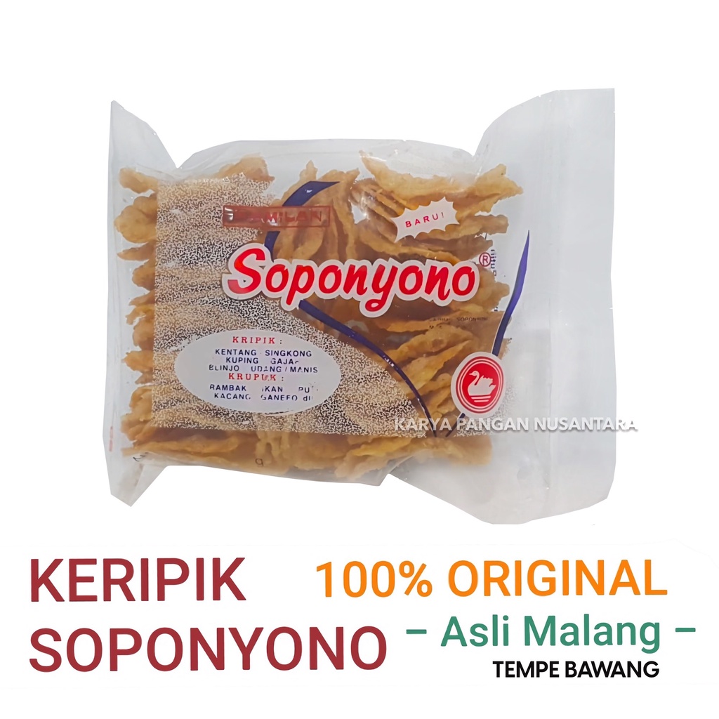 

KERIPIK TEMPE BAWANG SOPONYONO ORIGINAL KRIPIK TEMPE BAWANG ASLI MALANG