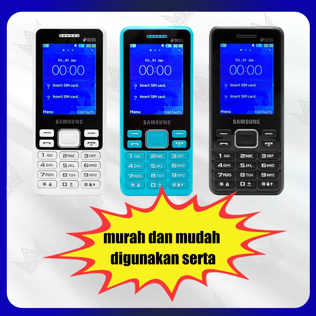 Hp Samsung B350 bergaransi termurah dual sim tombol besar