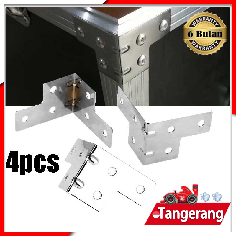 4Pcs Siku L Hardcase Kasus Penerbangan Siku Pojok Sudut Hardcase