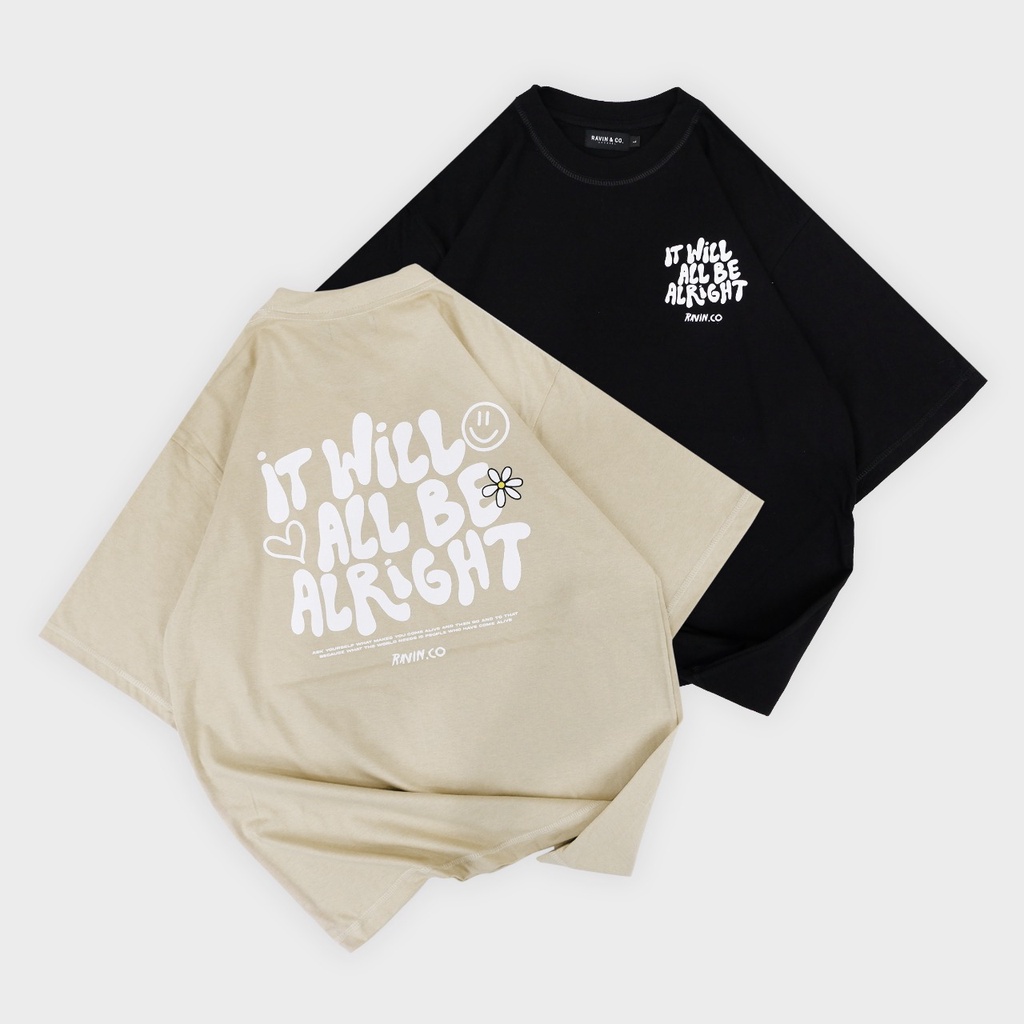 Kaos Oversize Be Alright // pria dan wanita