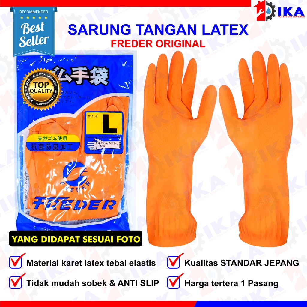 Jual Sarung Tangan Karet Panjang Sarung Tangan Latex Lateks Sarung Tangan Kerja Anti Slip