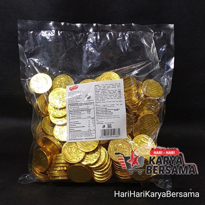 

:<:<:<:<] NARAYA GOLD COIN COKELAT ANEKA BENTUK EMAS 1000GR
