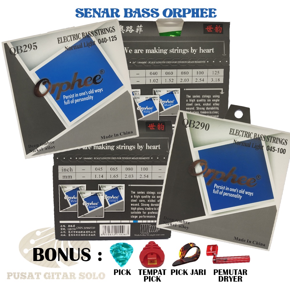 Senar Orphee Bass 4 ukuran 40