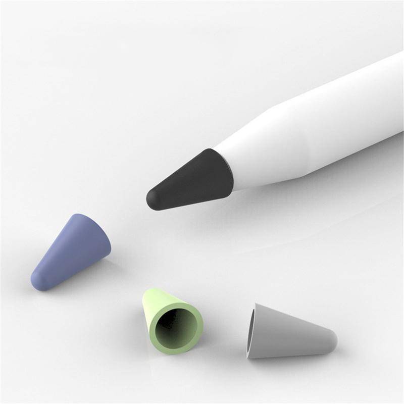 Silikon Mute Nib Cover Untuk Apple Pensil 1per2 Tip Case Pengganti Untuk iPencil 2nd 1st Touchscreen Stylus Case Penutup Pelindung