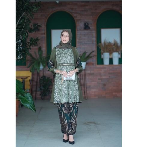 Stok Terbatas Set Couple Bella Tunik (Army)