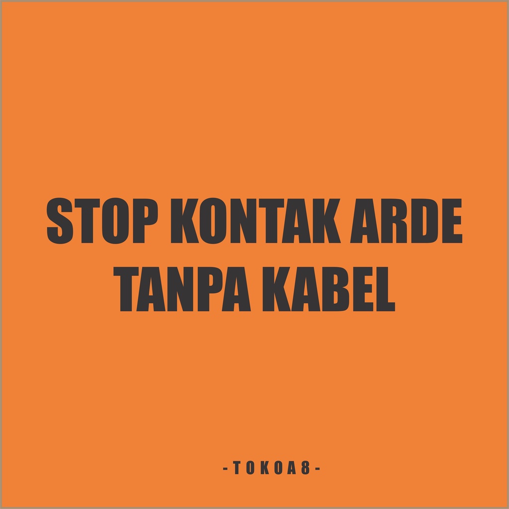 Stop Kontak Arde 1/2/3/4/5 Lubang