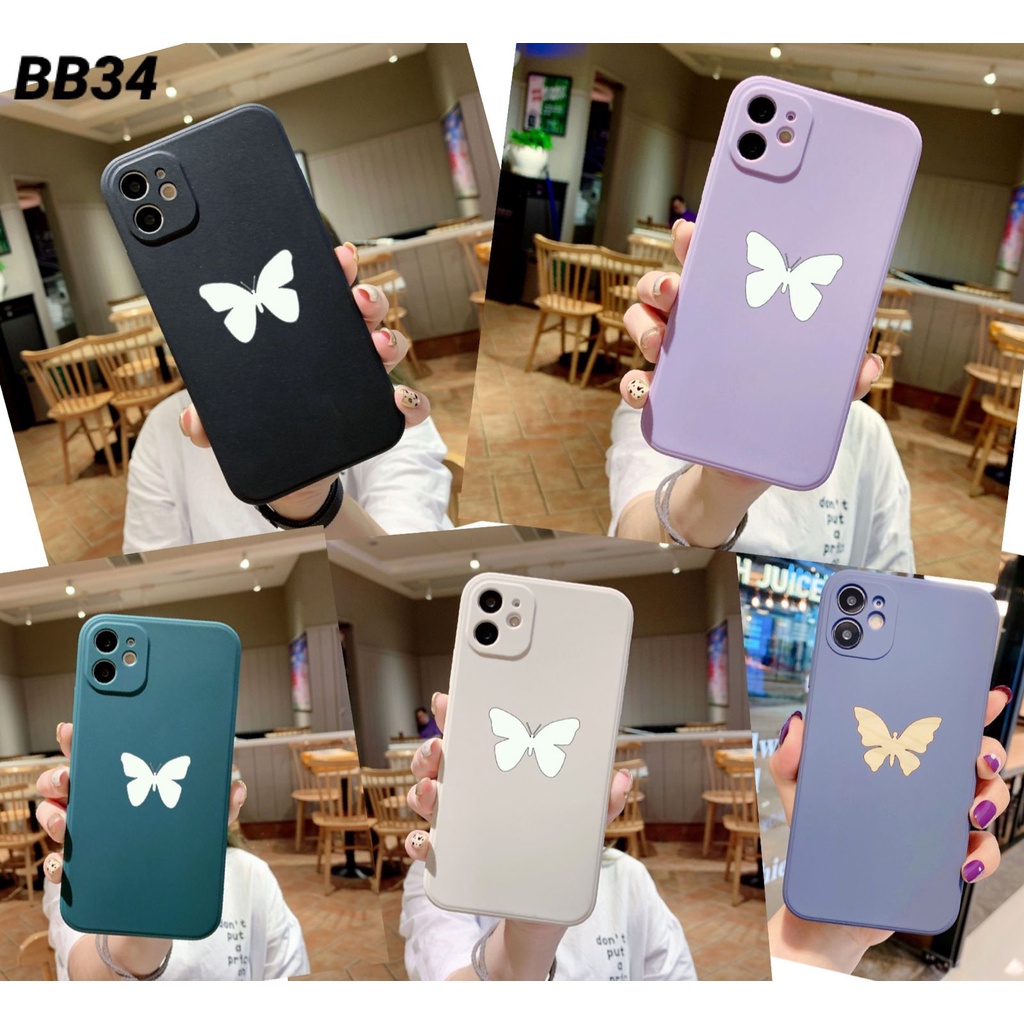 Softcase BB34 motif kupu-kupu for Samsung J2 J3 J4 J4+ J5 J6 J6+ J7 Note 10 10+ 20 Ultra Lite S10 S20 S21 S22 FE 5G Prime Pro