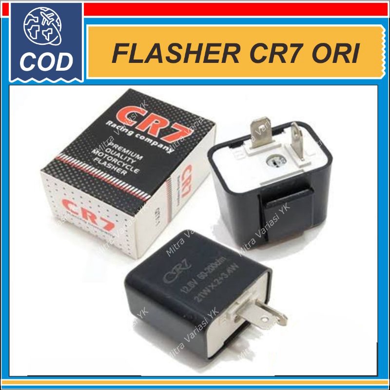 FLASHER SEN CR7 KEDIP CEPAT BISA DI SETEL ORIGINAL (ALAT PENGATUR KEDIP SEIN ATAU LAMPU LAIN) Supra,