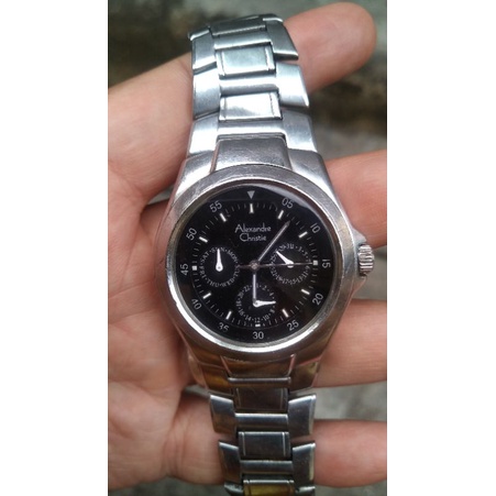 jam alexander christie 6047mf multifungsi second bekas original