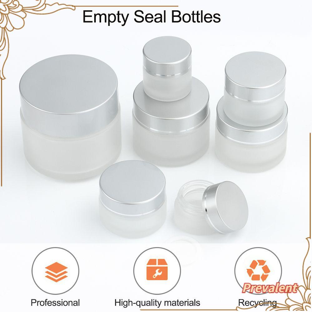 Preva Wadah Kosmetik Cases Tempat Penyimpanan Travel Isi Ulang Dengan Tutup Empty Sample Jar Makeup Pot Jar