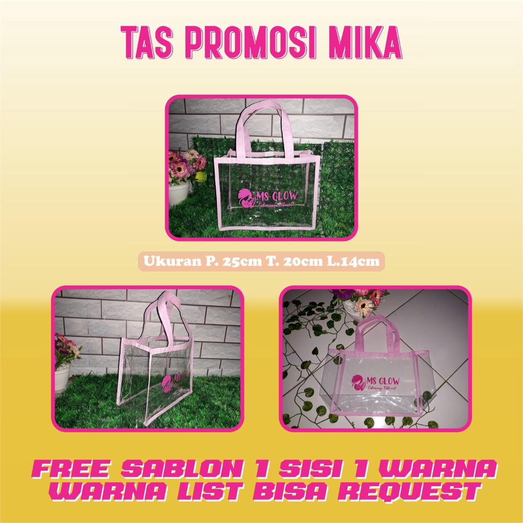 TAS MIKA SABLON / GOODIEBAG MIKA TRANSPARAN