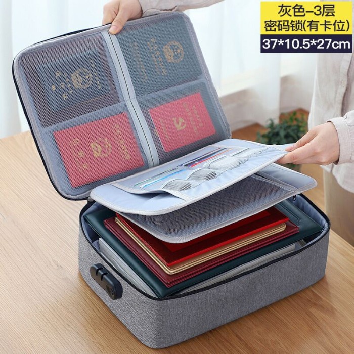 

TERPERCAYA Document Storage Bag Travel Document Bag Tas Penyimpanan Dokumen File Code 2151