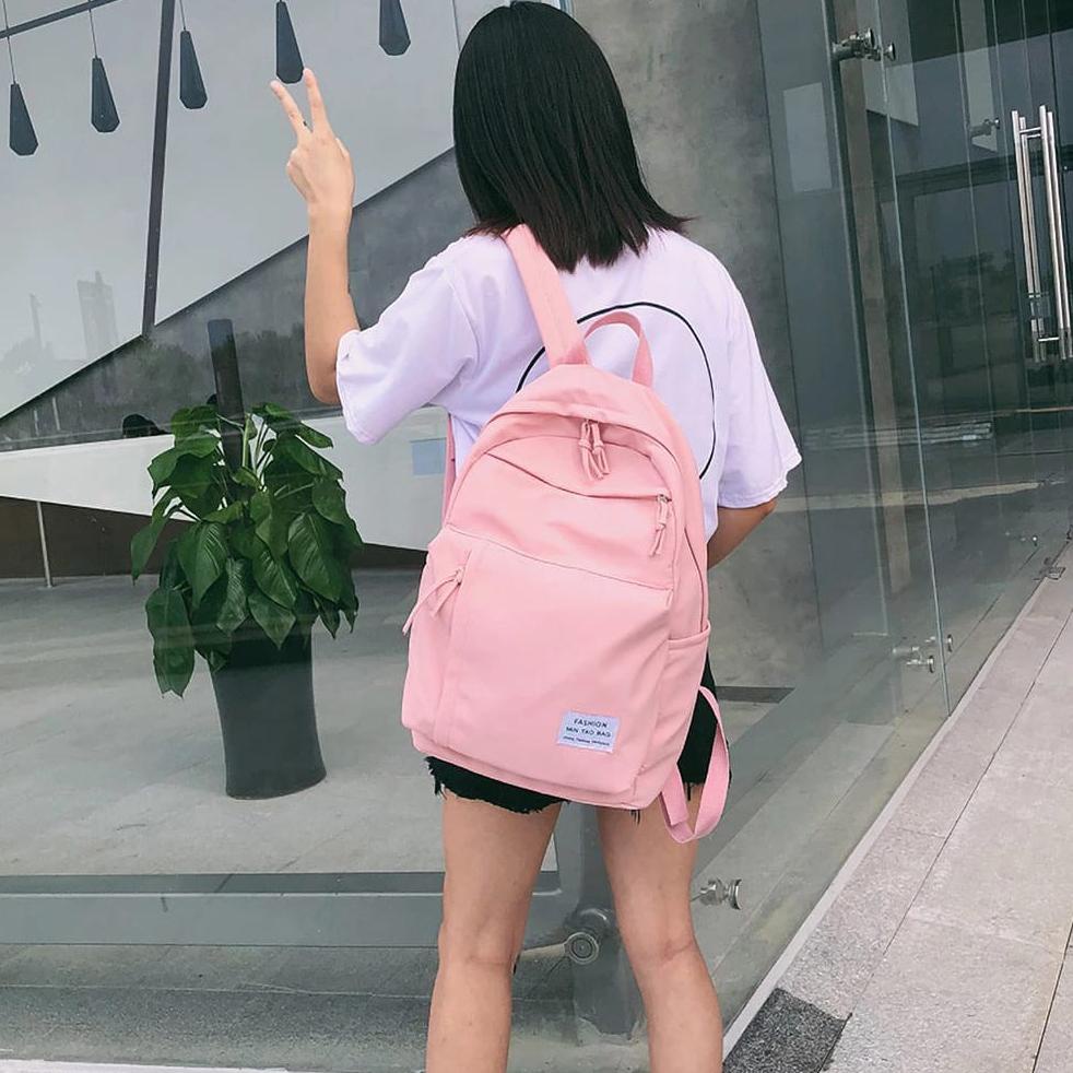 ([Code](Q98P)✔) KSO_BAG - Tas Ransel Anak Wanita Terbaru 2021 Kekinian Backpack MIN TAO Korean Style