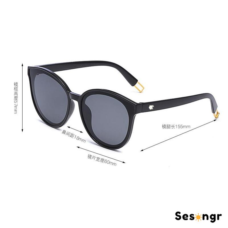 Kacamata Korean Retro Mata Kucing Kacamata Hitam Anti-UV Wanita Sunglasses - SG