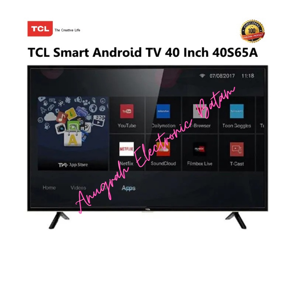 LED Smart TV TCL 40 Inch 40S65A L40S65A Google Android TV BATAM