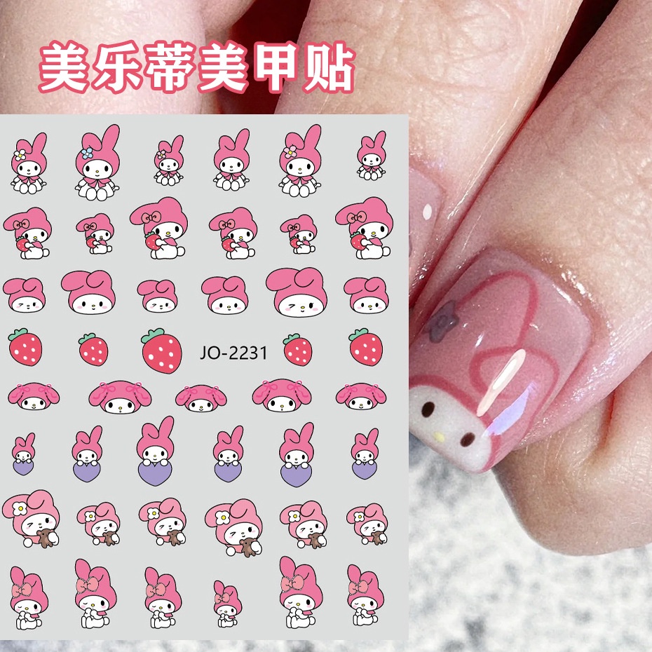 STIKER KUKU SANRIO / STICKER KUKU CINAMOROLL/ KUROMI / MELODY ANAK DEWASA