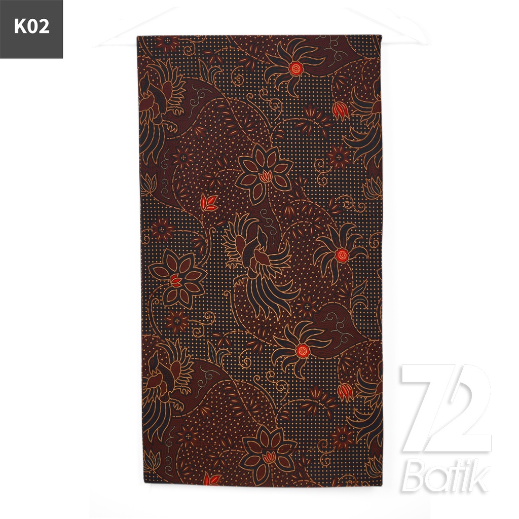 KAIN BATIK KATUN Premium Motif Burung Jagad Warna Tosca Coklat 723018 Cap 72IL Jarik Jarit Samping Kebat Panjang Batik Katun Modern Premium Bahan Seragam Batik Pernikahan Kantor Keluarga Murah Kamen Jadi Batik Bali Lembaran