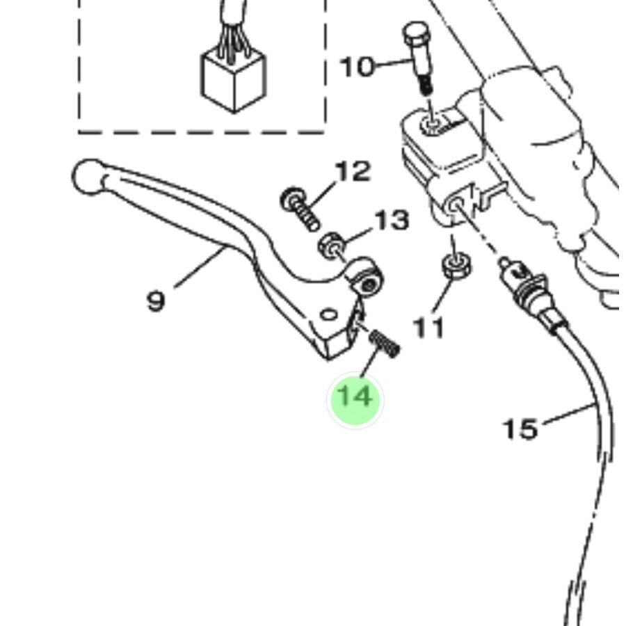 PER HANDEL REM CAKRAM DEPAN JUPITER Z 110CC 5TP 2003-2005 ORIGINAL YAMAHA