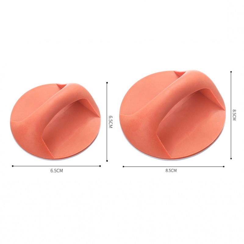 Pegangan Tarikan Lemari Bebas Pukulan Self-adhesive Seamless Door Handle Knobs Tambahan Serbaguna Pegangan Sliding Kaca Balkon Pegangan Lengket Bulat Untuk Lemari Jendela Laci