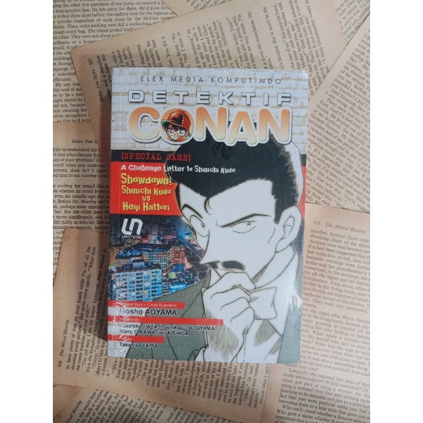 Light Novel Detektif Conan Showdown Shinichi Kudo vs Heiji Hattori