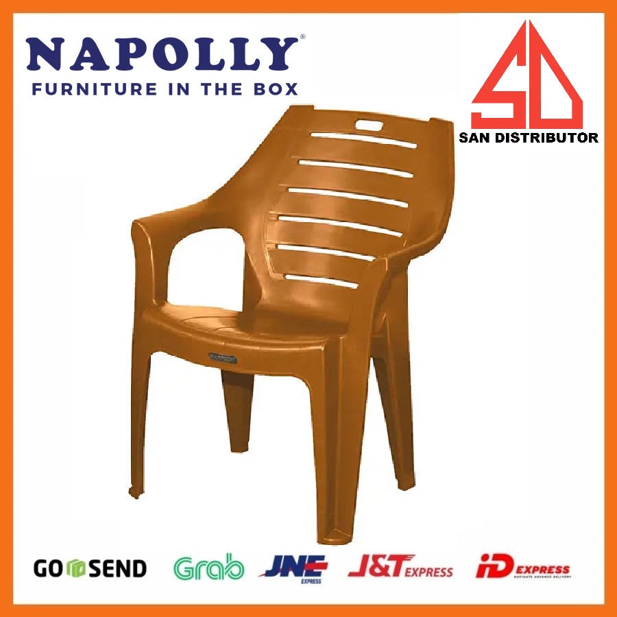 Kursi Plastik Napolly PW 678 (Paling Termurah) pw678 / kursi sender tangan / kursi taman teras