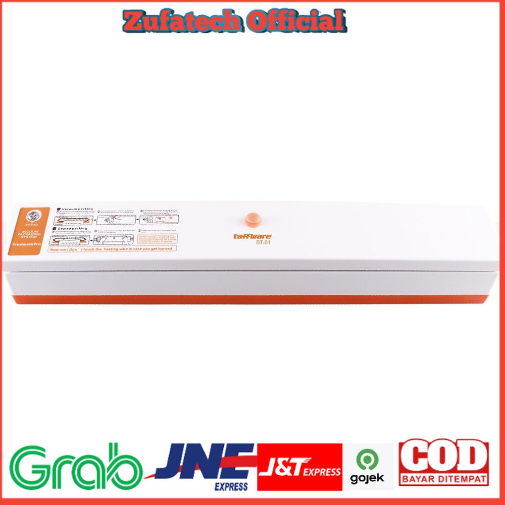 Taffware Vacuum Sealer Elektrik Plastik Pembungkus Makanan 220V 100W - LQL-08 - White